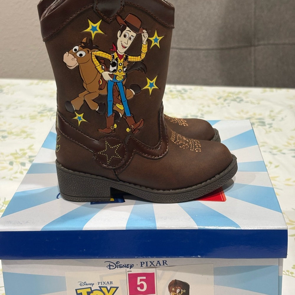 Toy Story Brown Kids Cowboy Boots